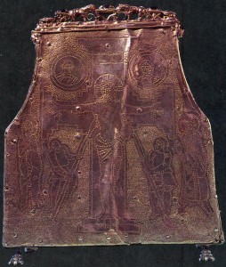 Back of the Tooth Shrine. Eight century. Longobarde work.