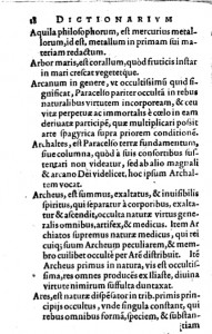 gerardus dorneus dictionarium archeus