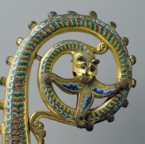 crosier serpent limoges detail