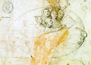 hieronymus bosch preparatory drawing concert egg berlin kupterstichkabinett