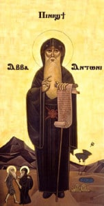 st anthony abbot hermit copt icon